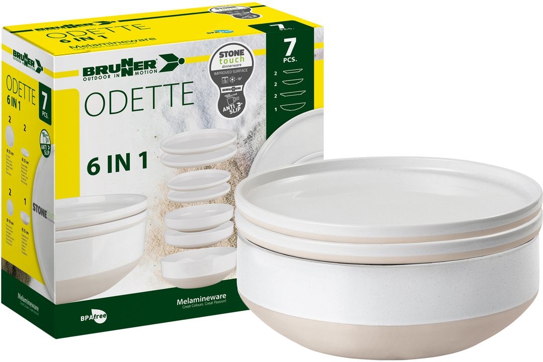 Geschirrset 6 in 1 Odette weiß