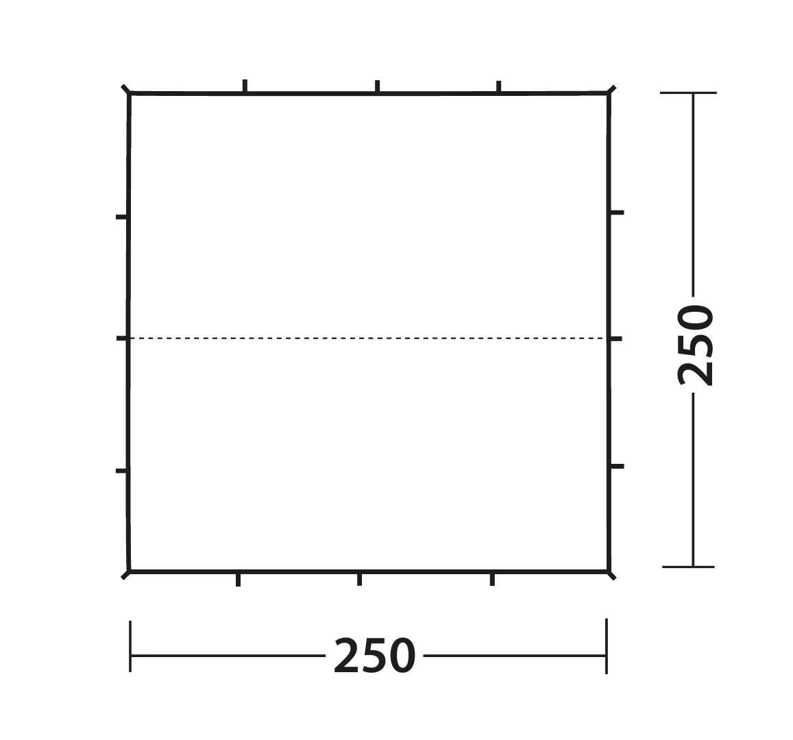 Tarp 2.5 x 2.5 m Pro Muster