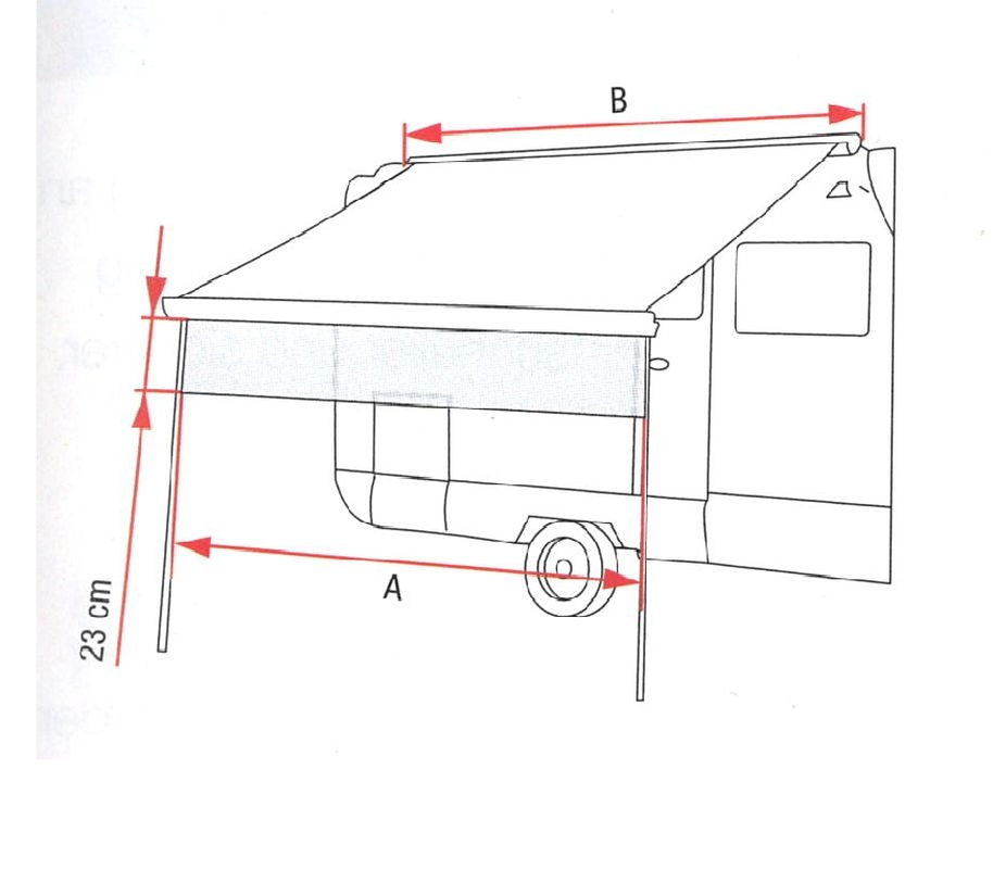 Fiamma Vorderwand Blocker 260 für die F45