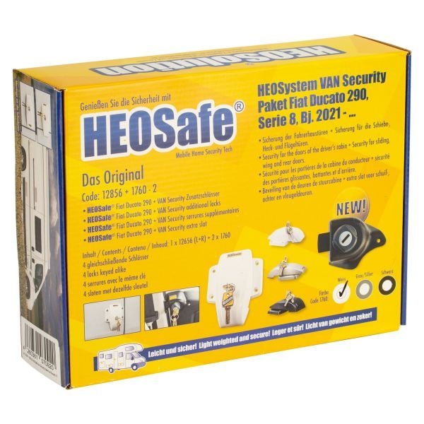 HEOSafe® Van Security Paket Fiat Ducato ab 09/2021 X290, 2021 -, weiß