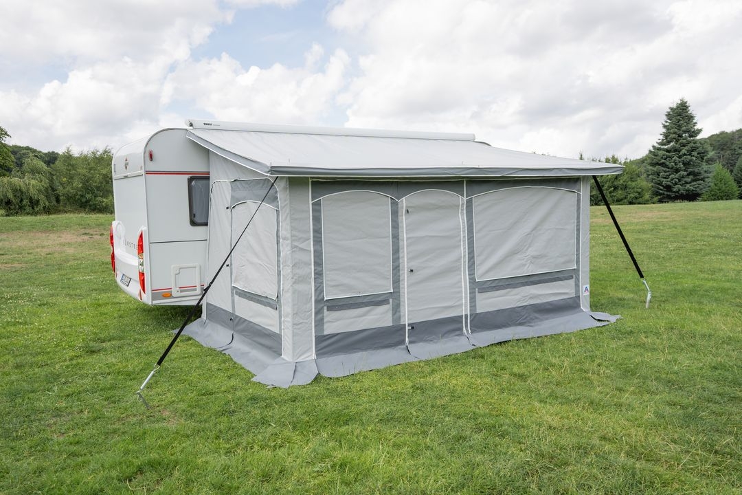 Dauerstand Teilzelt Wien 400x240cm Einzug Mitte