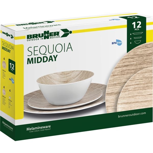 Geschirrset Midday Sequoia 12-teilig