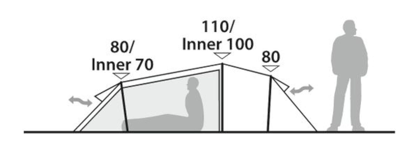 2 Personen leichtgewicht Tunnelzelt Roamer 2 LW 2 Personen leichtgewicht Tunnelzelt Roamer 2 LW