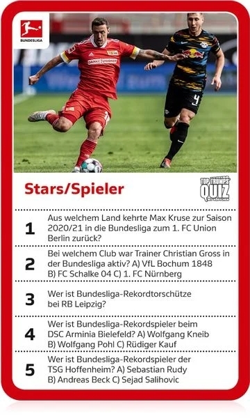 Top Trumps Winnig Moves Quiz Bundesliga