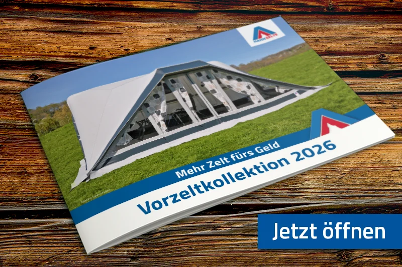 Abbildung des Hahn Zelte Vorzeltkatalogs