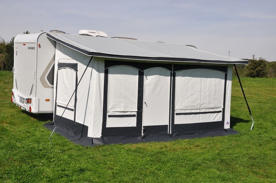Dauerstand Teilzelt Friesland 300x240cm Einzug links