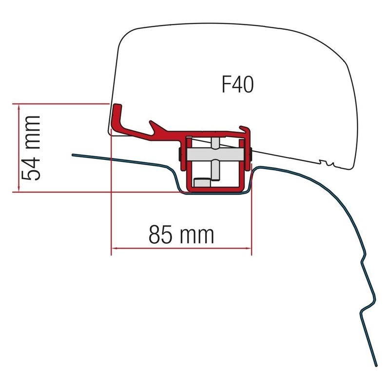 Adapter F40 Van Kit VW T5/T6