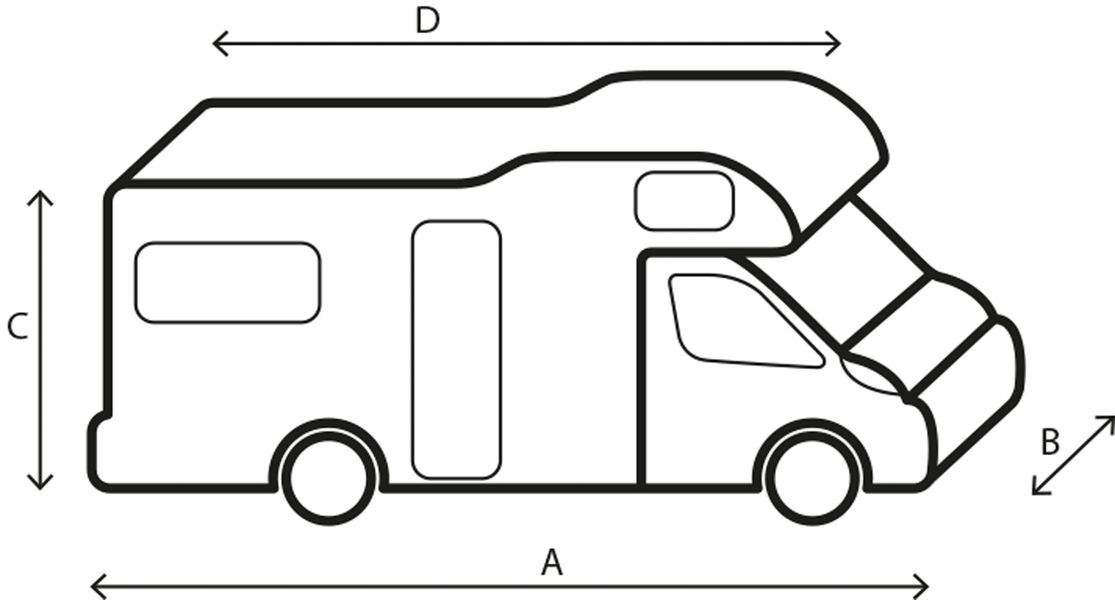 Camper Cover für Alkoven-Reisemobile 800-850