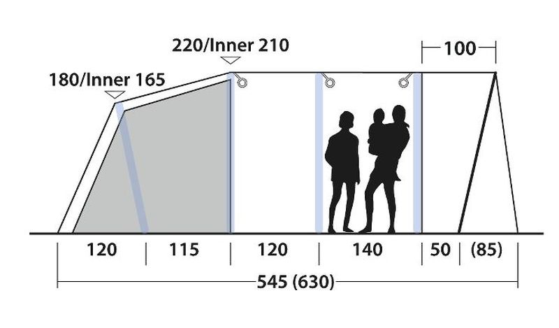 5 Personen Tunnelzelt Avondale 5PA