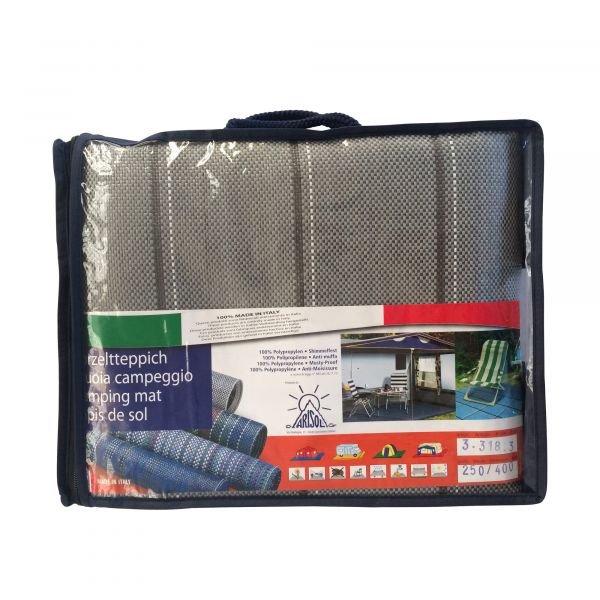 Arisol Vorzeltteppich Lux Color blau 500 x 250 cm