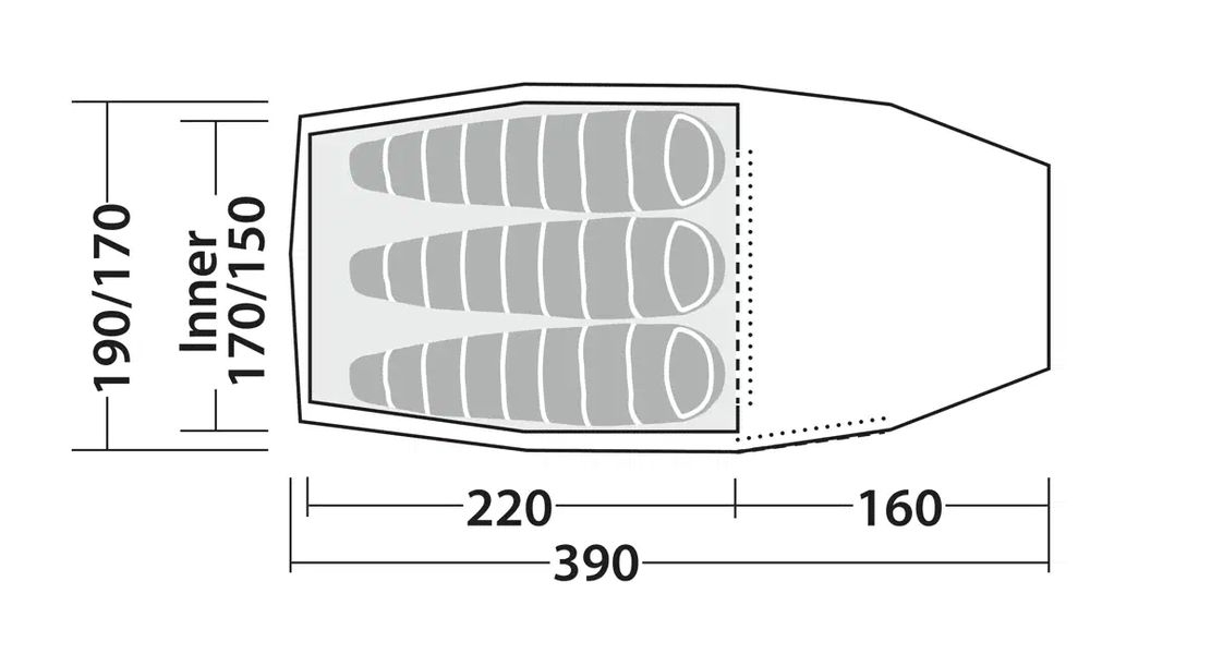 3 Personen Tunnelzelt Sage 3 Pro 3 Personen Tunnelzelt Sage 3 Pro