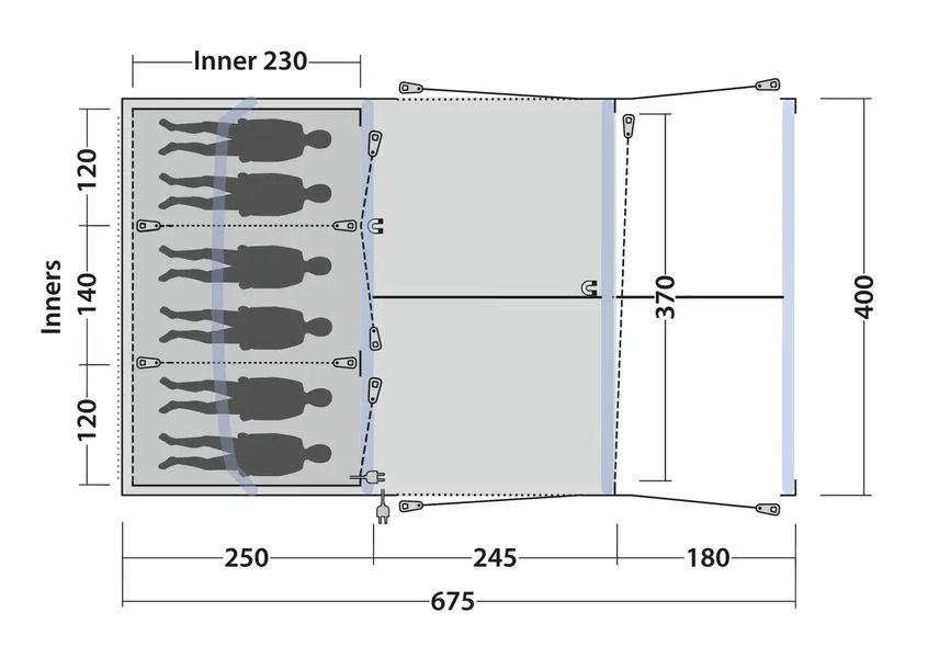 6 Personen Tunnelzelt Iowa 6 Air 6 Personen Tunnelzelt Iowa 6 Air