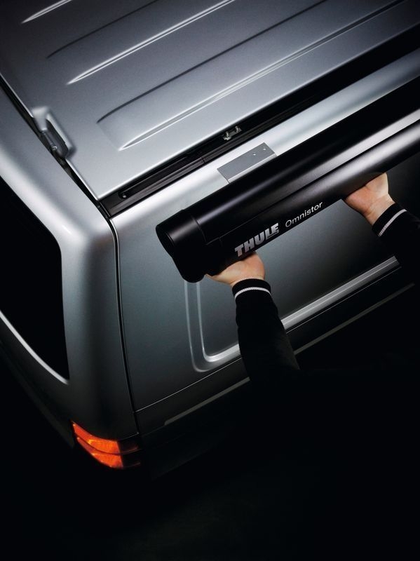 Markise TO 5102 für VW T5/T6, 2,6 x 2 m, Gehäuse hellgrau, Mystic-Grau