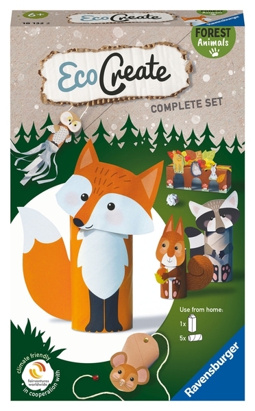 Bastelset Ravensburger EcoCreate Forest Animals