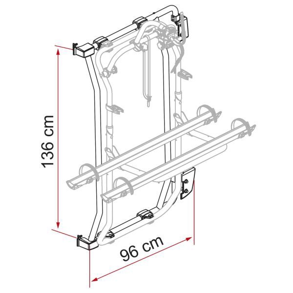 Kit Carry Bike Frame Fiat Ducato X250/X290, alle Modelle