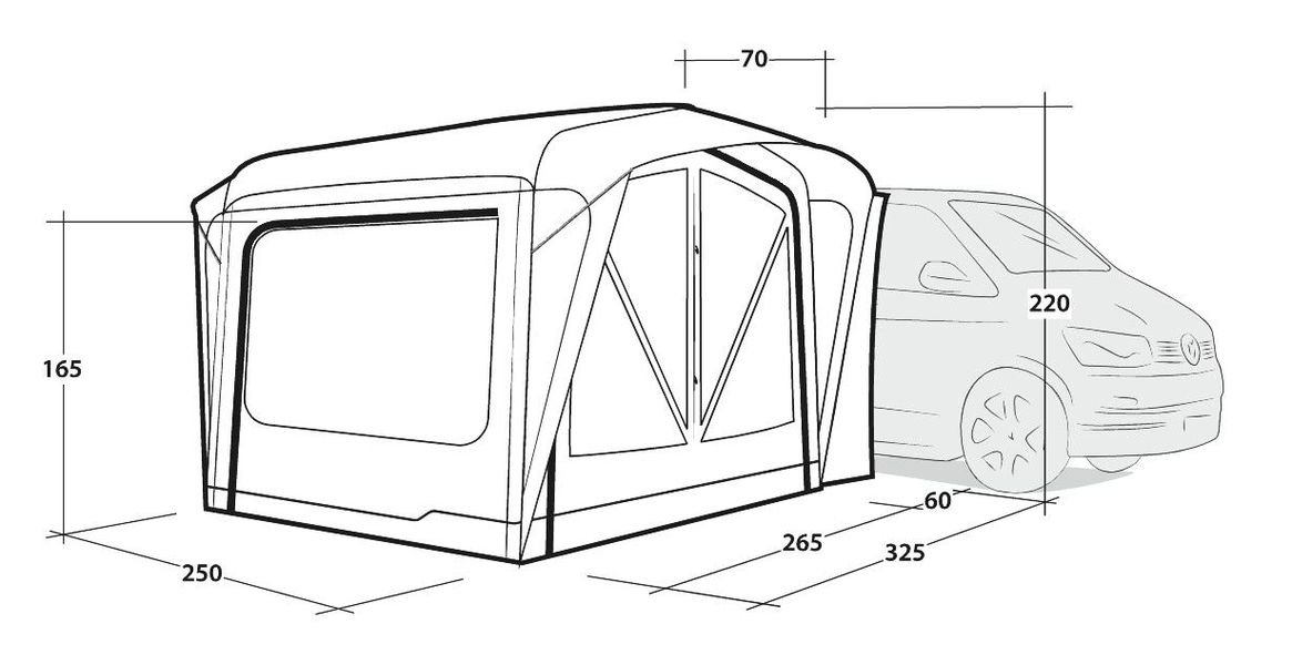 Busvorzelt Cross PowerAir