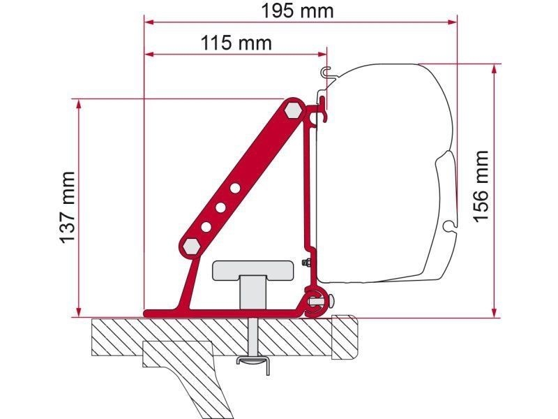 Markisenadapter Kit Auto F35 Pro für Dachträger