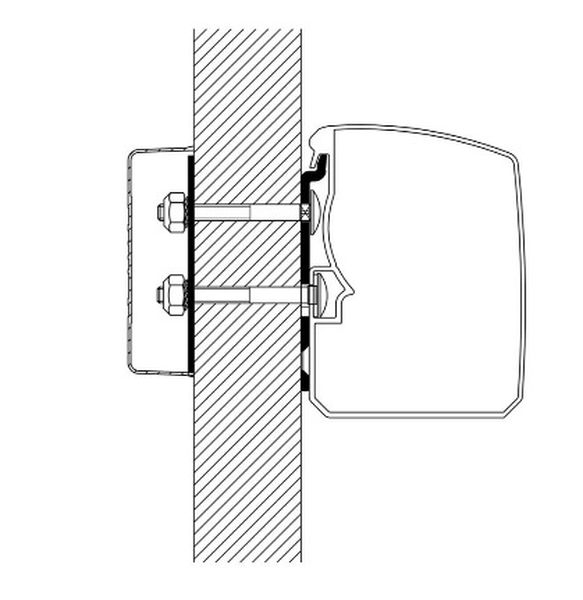 Adapter Flat Wall für Thule 3200