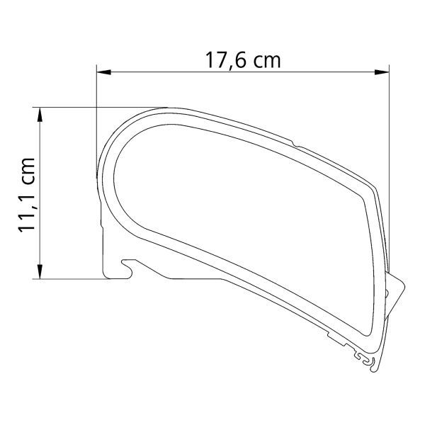 Dachmarkise 9200, 4,5 x 3 m, Gehäuse eloxiert, Mystic Grau II. Wahl