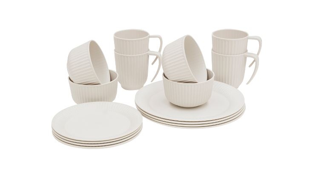 Delish Geschirrr-Set 4 Personen Sandstone