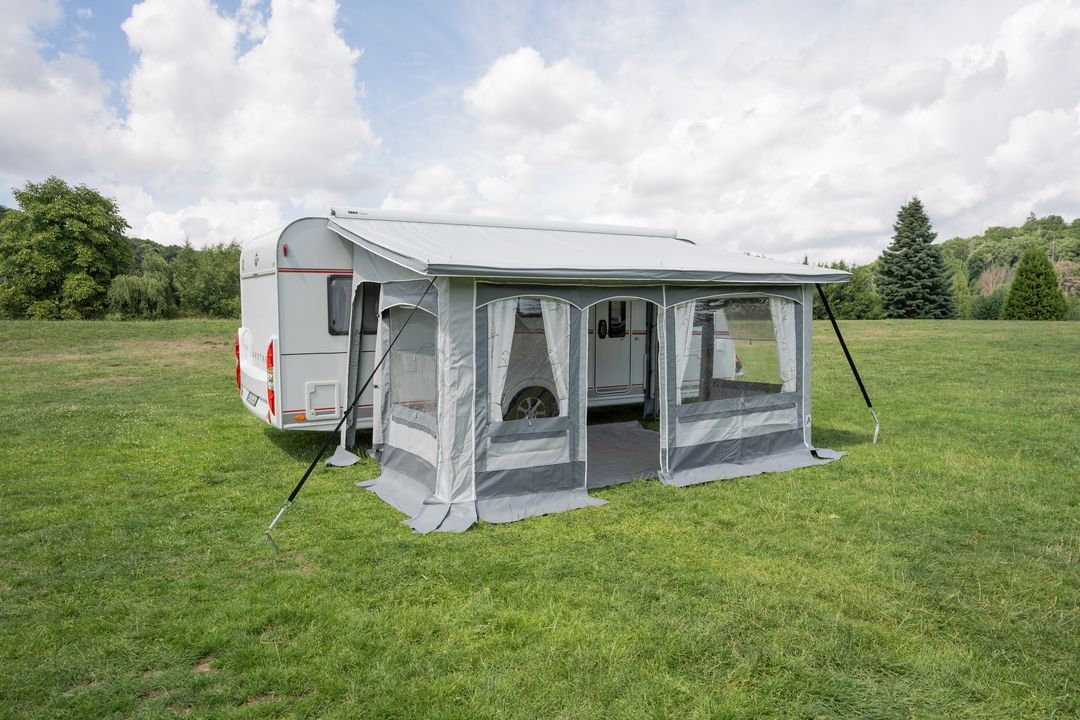 Dauerstand Teilzelt Wien 400x240cm Einzug Mitte