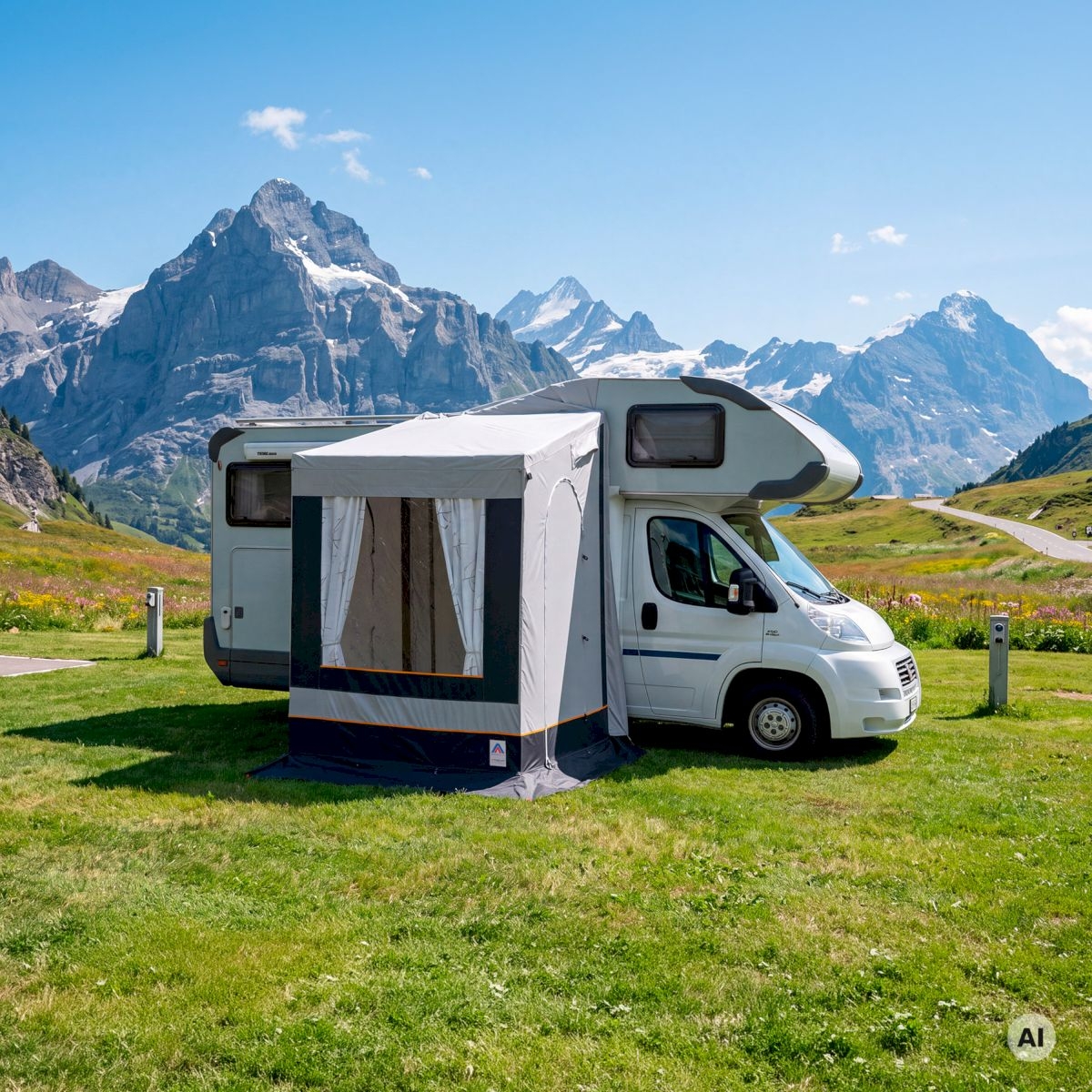 freistehendes Winterzelt für Reisemobile Bernina 180x180cm