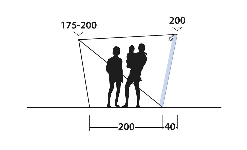 Aufblasbares Sonnendach Touring Shelter Air Ausstellungsstück