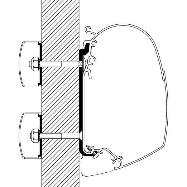 Flat-Adapter zu Thule Omnistor Serie 5 und 8 (5er Set)