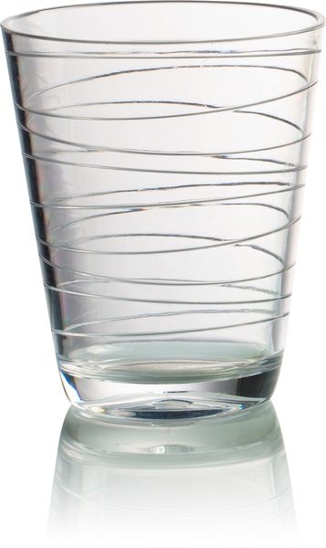 Trinkglas Onda transparent