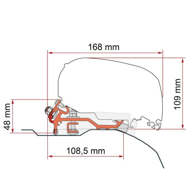 Adapter Kit für Fiat Ducato H2 silber, ab 2006