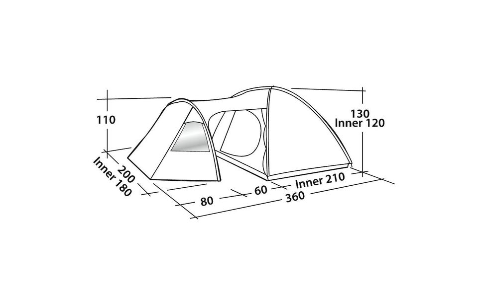 3 Personen Kuppelzelt Eclipse 300 Ausstellungsstück
