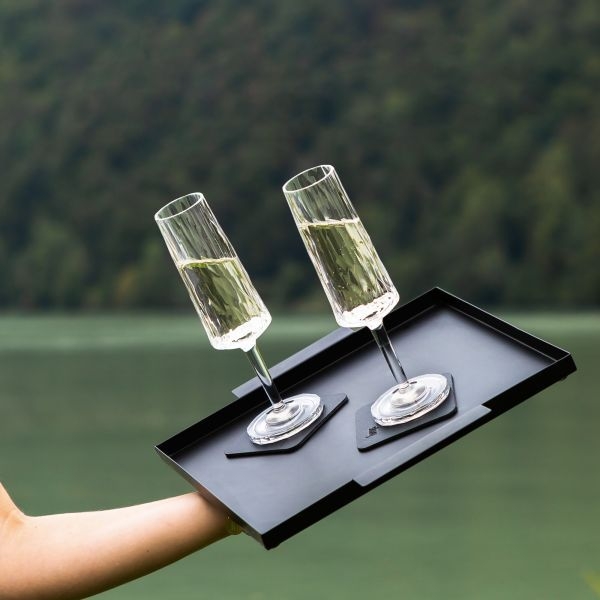 Magnet-Kunststoffgläser Sektglas 100 ml, 2er-Set (crystal)
