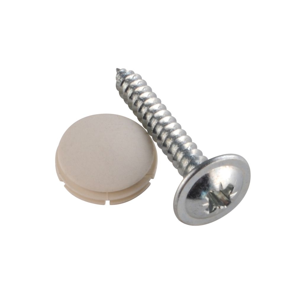 Abdeckkappen beige D=12 mm incl. Schrauben je 12 Stück