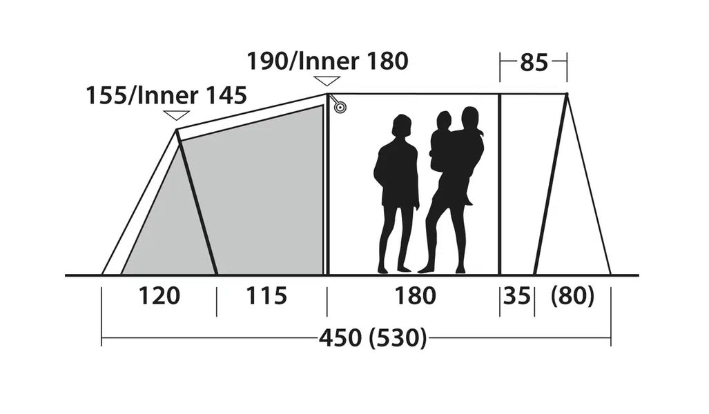 4 Personen Tunnelzelt Birdland 4 TC
