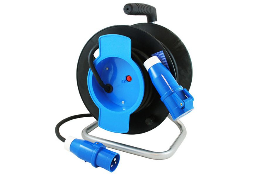 Kabeltrommel 40m CEE-Stecker + Kupplung