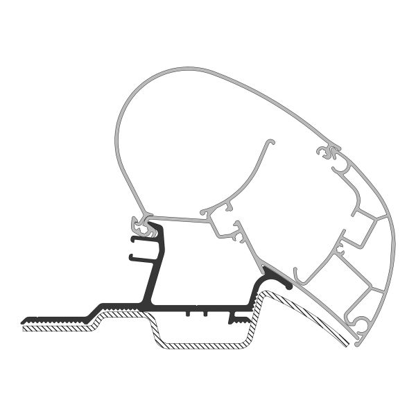 Adapter für Mercedes Sprinter ab Baujahr 04/2006 zu Dometic- Dachmarkisen Serie 2