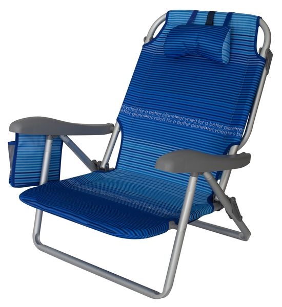 Strandstuhl Perez Beach recycelt – gestreift