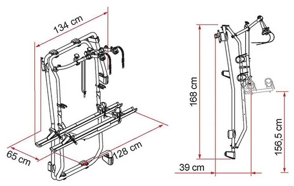 CARRY-BIKE Frame MB Sprinter E-Bike schwarz