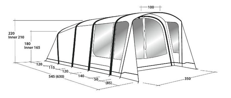 5 Personen Tunnelzelt Avondale 5PA