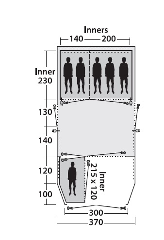 Flach gewebter Teppich Vermont 6P - Ausstellungsstück -