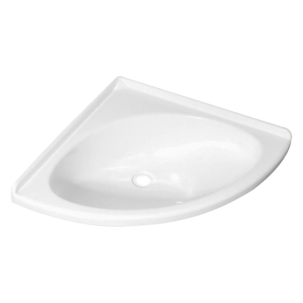 Eckwaschbecken, 430 x 270 mm