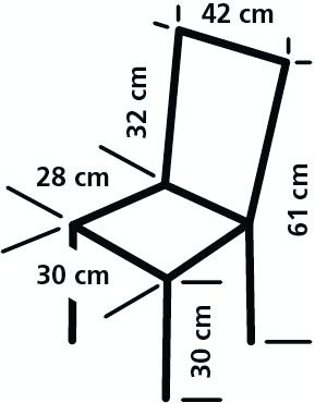 Kinderstuhl Xavier blau