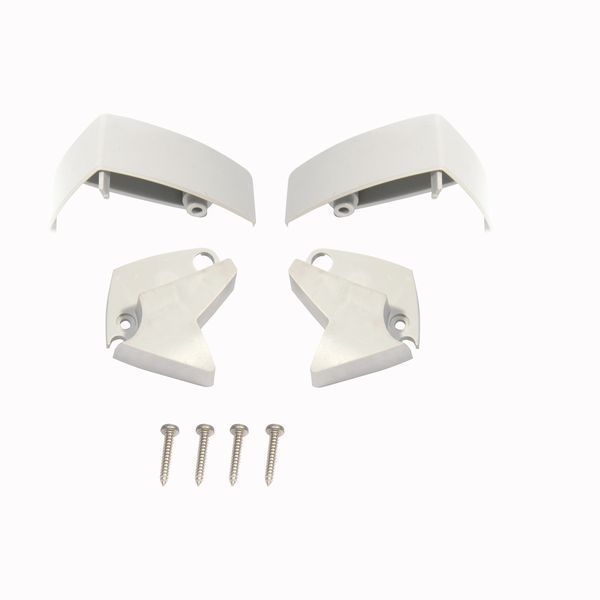 Frontblendenendkappen Omnistor 5102 grau, Satz links und rechts