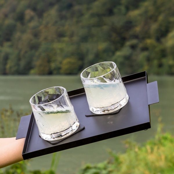 Magnet-Kunststoffgläser Whisky 250 ml, 2er-Set (crystal)