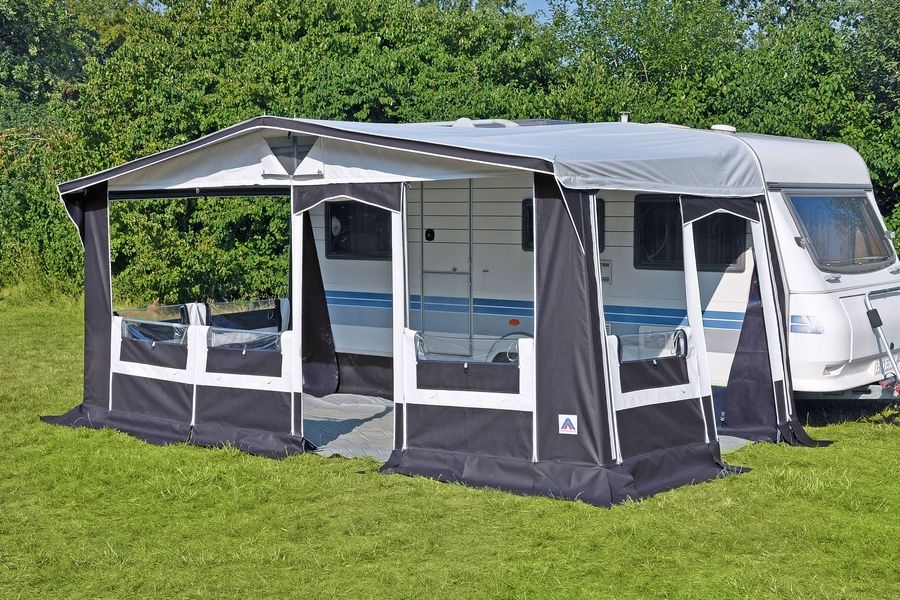 Dauerstandzelt Grönland Plus Gr. 13  Uml. 1121-1155 cm Tiefe 280 cm