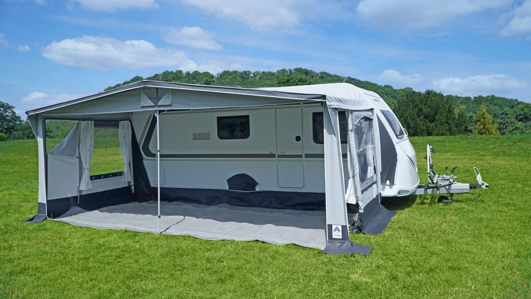 Reisevorzelt Triest Gr. 5 Uml. 841-875 cm , Tiefe 280 cm