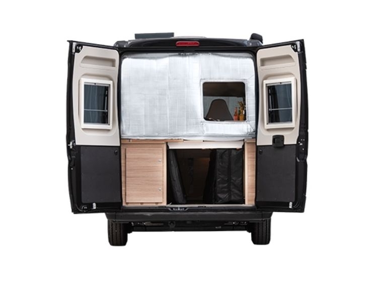 Hindermann Thermovorhang beige für Hecktüre Fiat Ducato ab Bj. 2006/07