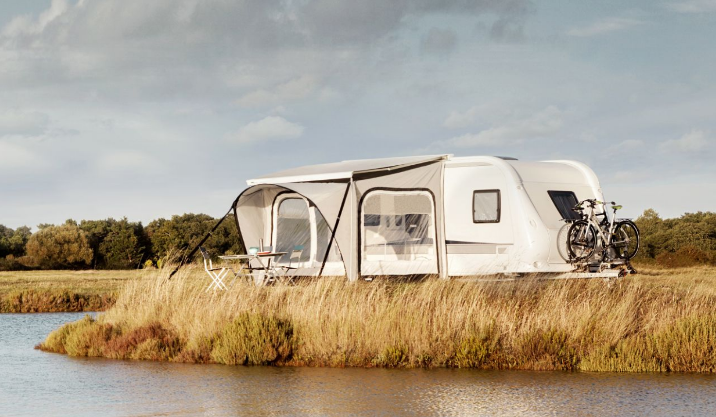 Omnistor Markisenzelt QuickFit 360 x 225 cm, Medium 225-244 cm 1x aufgebaut