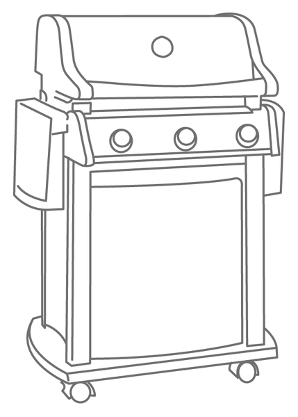 Grillabdeckung 75x66x109 cm