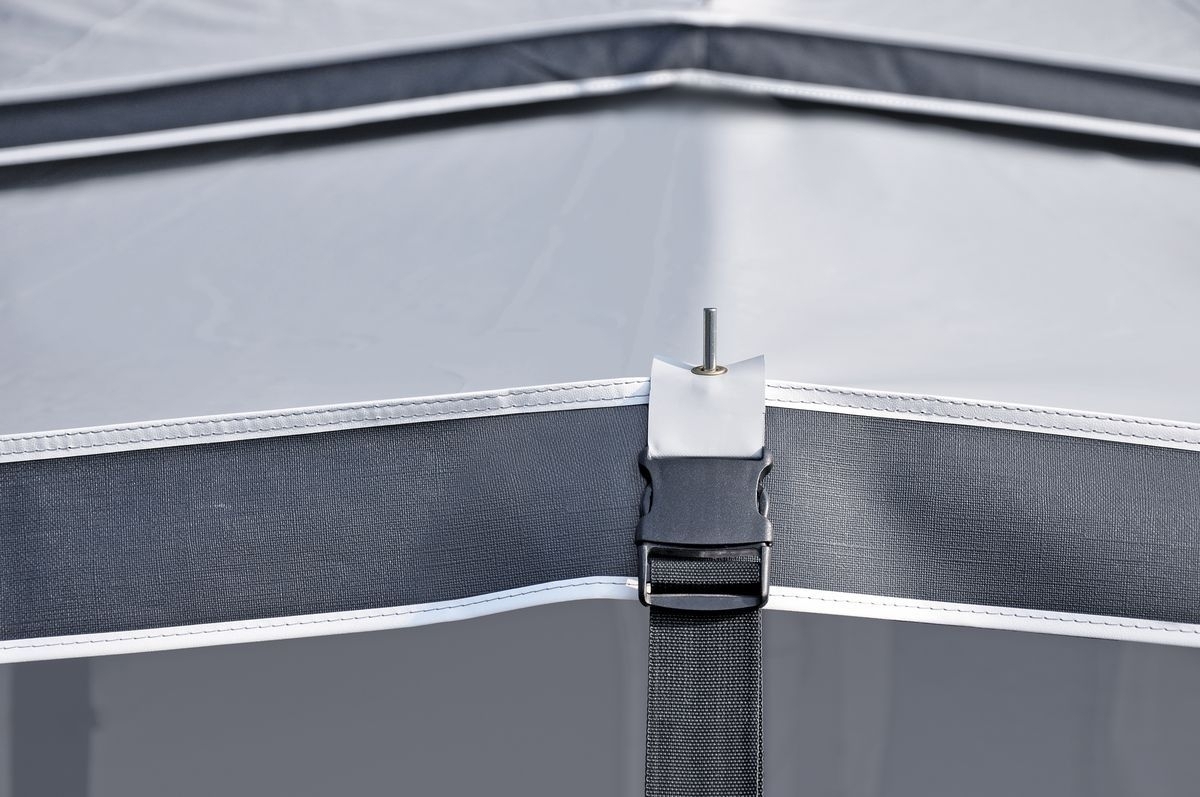 Hahn Zelte PVC Sonnendach Paris Plus Gr. 8, Uml. 946-980 cm, mit Adapter für 32 mm Gestänge